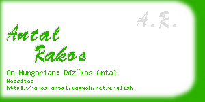 antal rakos business card